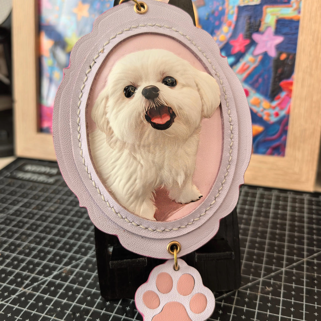 Custom Digital-Leather Pet Charm